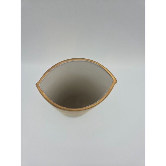 Vintage Floral West German Porcelain Vase Yellow, Green, Purple Bavaria 8"H - Picture 6 of 7